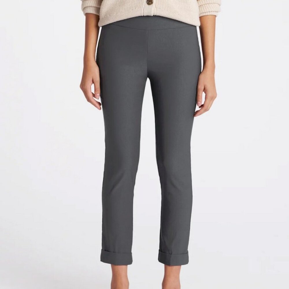 Tribal Fia Cuffed Straight Trouser - Size 12 - NWT - Dark Grey